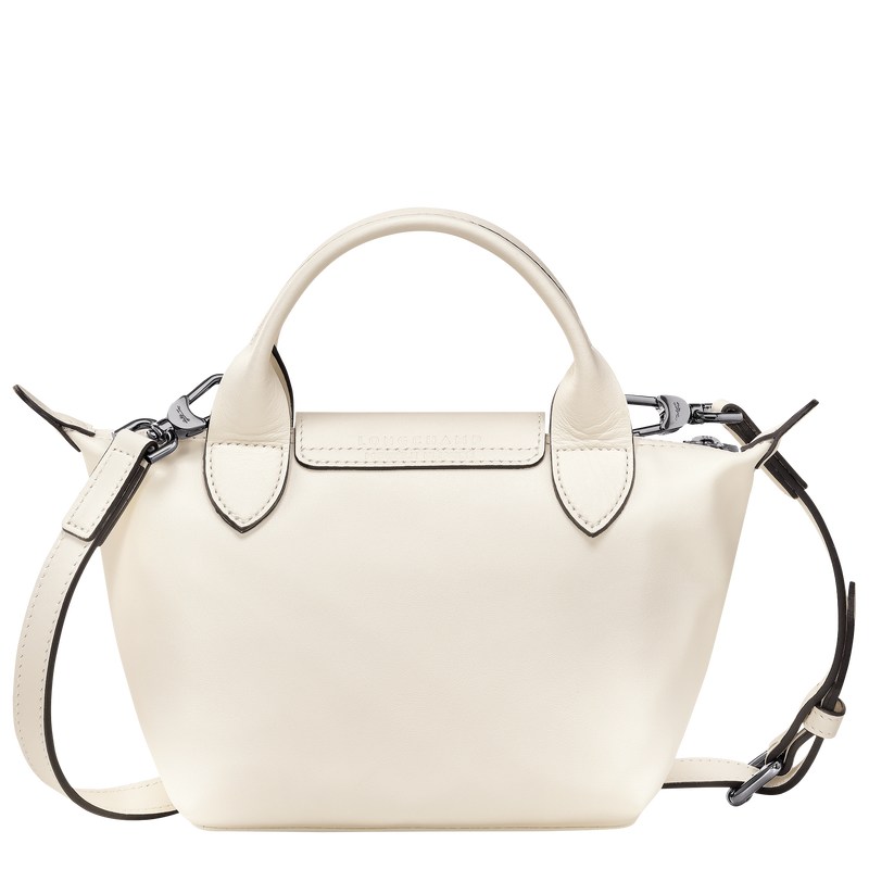 Longchamp Le Pliage Xtra XS Handbag - Leather Ecru | 1850-BSKQY