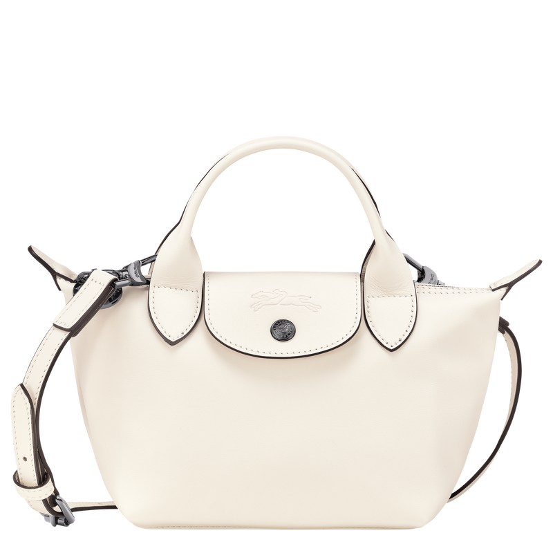 Longchamp Le Pliage Xtra XS Handbag - Leather Ecru | 1850-BSKQY