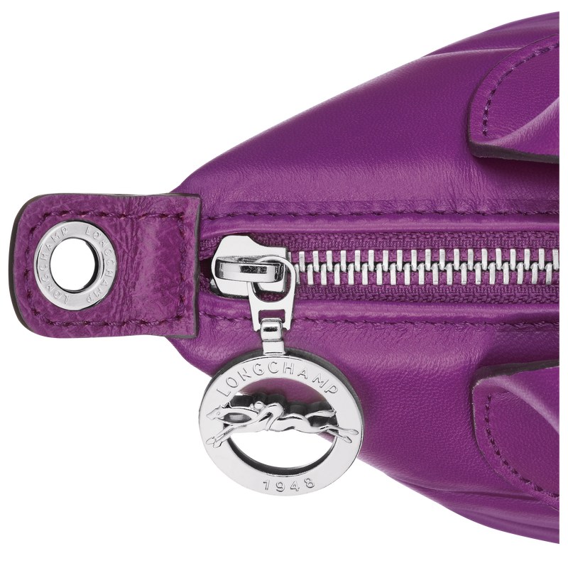 Longchamp Le Pliage Xtra XS Handbag - Leather Violet | 7951-OZFMX