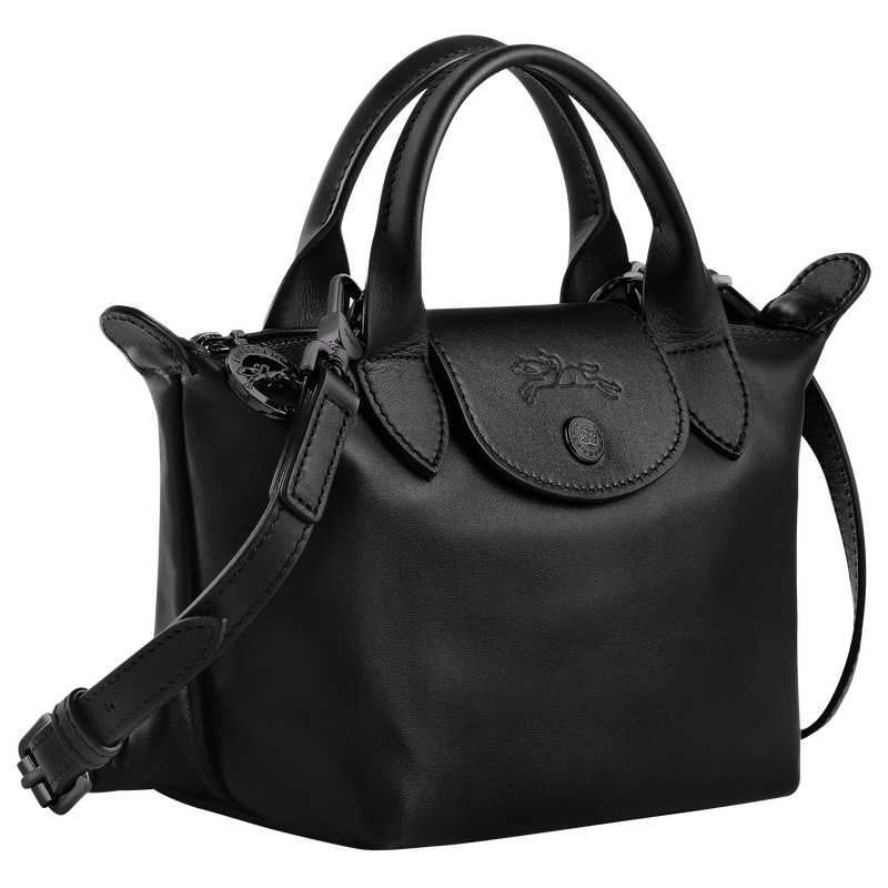 Longchamp Le Pliage Xtra XS Handbag - Leather Siyah | 4317-JOFSK