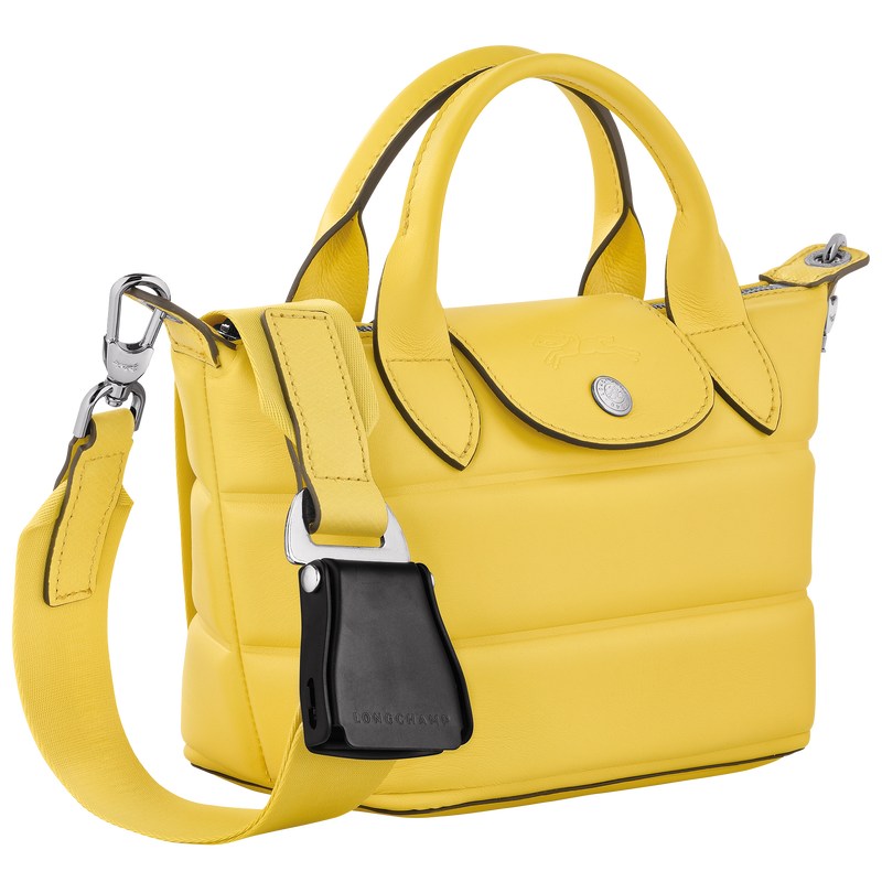 Longchamp Le Pliage Xtra XS Handbag - Leather Sarı | 0862-JPOFH