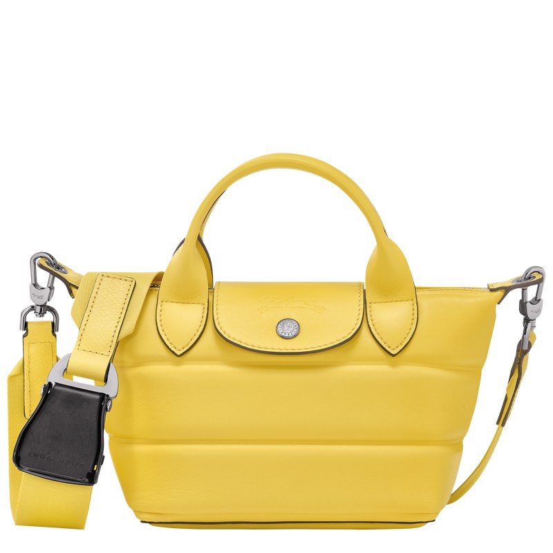 Longchamp Le Pliage Xtra XS Handbag - Leather Sarı | 0862-JPOFH