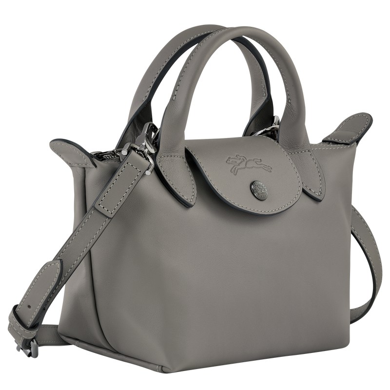 Longchamp Le Pliage Xtra XS Handbag - Leather Turtledove | 2185-OLJMU