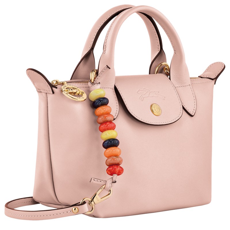 Longchamp Le Pliage Xtra XS Handbag - Leather Nude | 4256-CVAPS