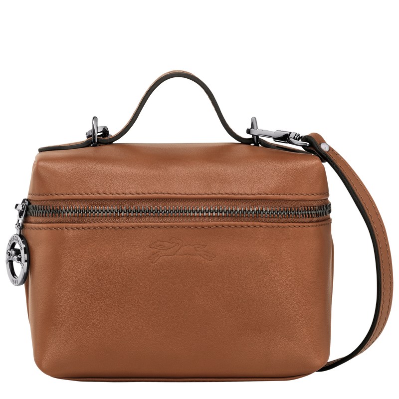 Longchamp Le Pliage Xtra XS Vanity - Leather Cognac | 7930-IRELT