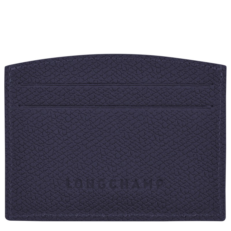 Longchamp Le Roseau Card holder - Leather Bilberry | 8754-CPOTU