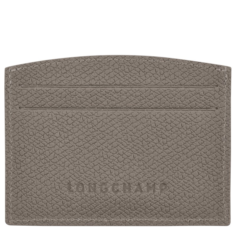 Longchamp Le Roseau Card holder - Leather Turtledove | 0389-NEDQX