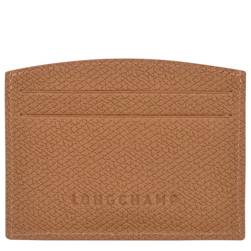 Longchamp Le Roseau Card holder - Leather Natural | 6703-EHYRW