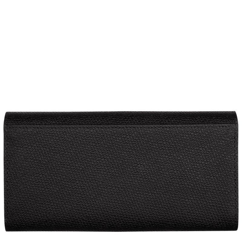 Longchamp Le Roseau Continental wallet - Leather Siyah | 9405-YCAUD