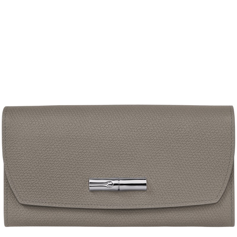 Longchamp Le Roseau Continental wallet - Leather Turtledove | 6542-MIWFP