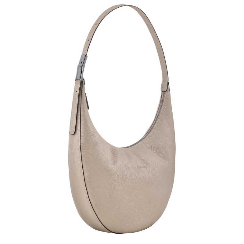 Longchamp Le Roseau Essential L Crossbody bag - Leather Clay | 1963-YDXFH