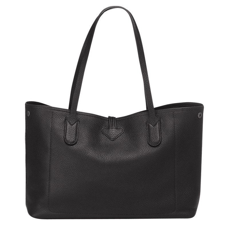 Longchamp Le Roseau Essential L Tote bag - Leather Siyah | 8546-BQEZO