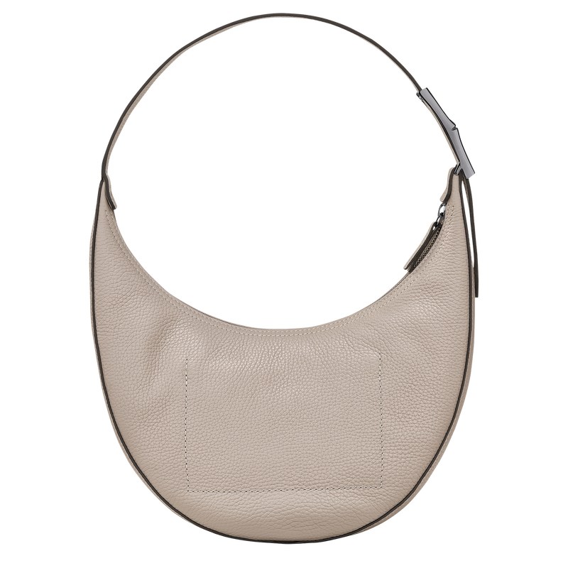 Longchamp Le Roseau Essential M Hobo bag - Leather Clay | 1584-UIXWF