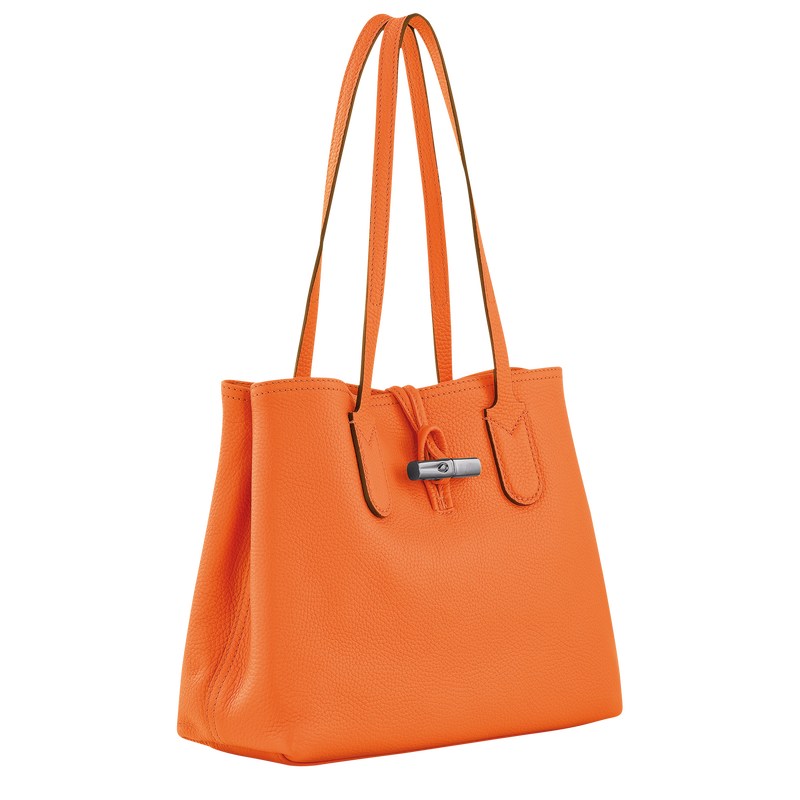 Longchamp Le Roseau Essential M Tote bag - Leather Turuncu | 5861-AVQYP