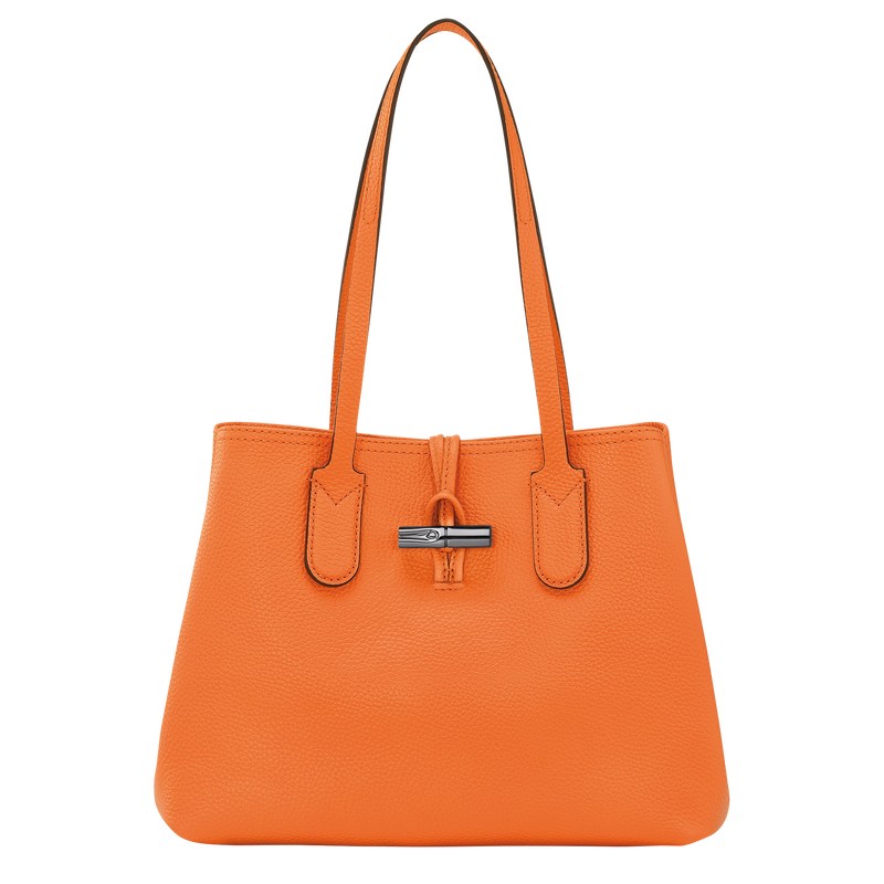 Longchamp Le Roseau Essential M Tote bag - Leather Turuncu | 5861-AVQYP