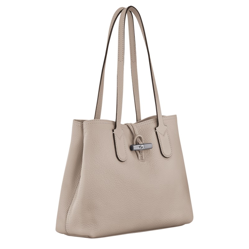 Longchamp Le Roseau Essential M Tote bag - Leather Clay | 8037-FSGYK