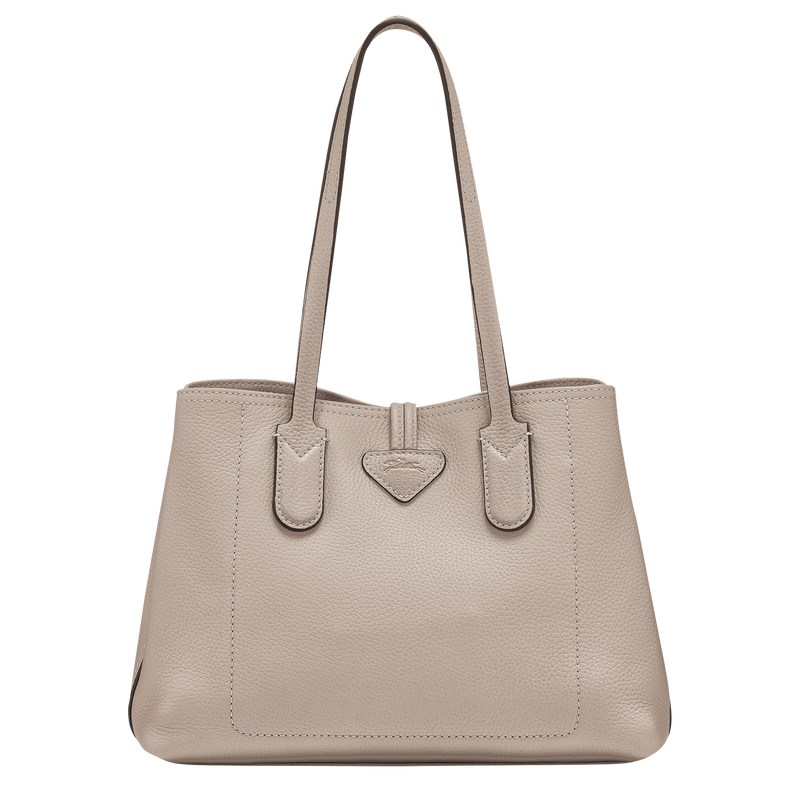 Longchamp Le Roseau Essential M Tote bag - Leather Clay | 8037-FSGYK