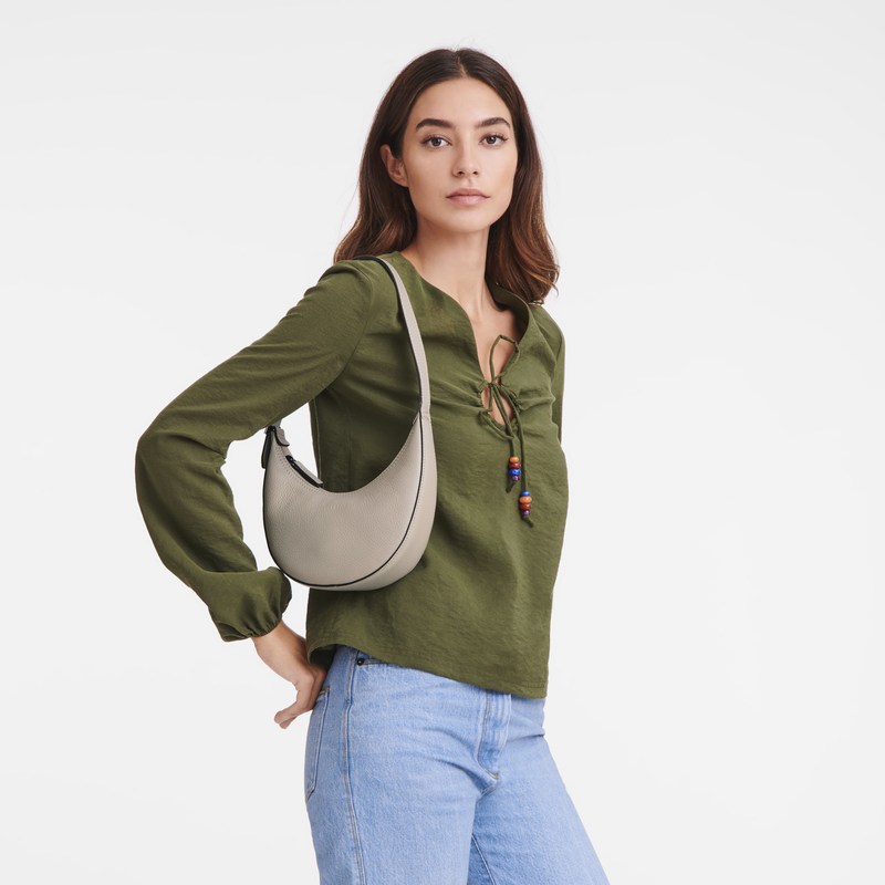 Longchamp Le Roseau Essential S Hobo bag - Leather Clay | 1089-NLPJA