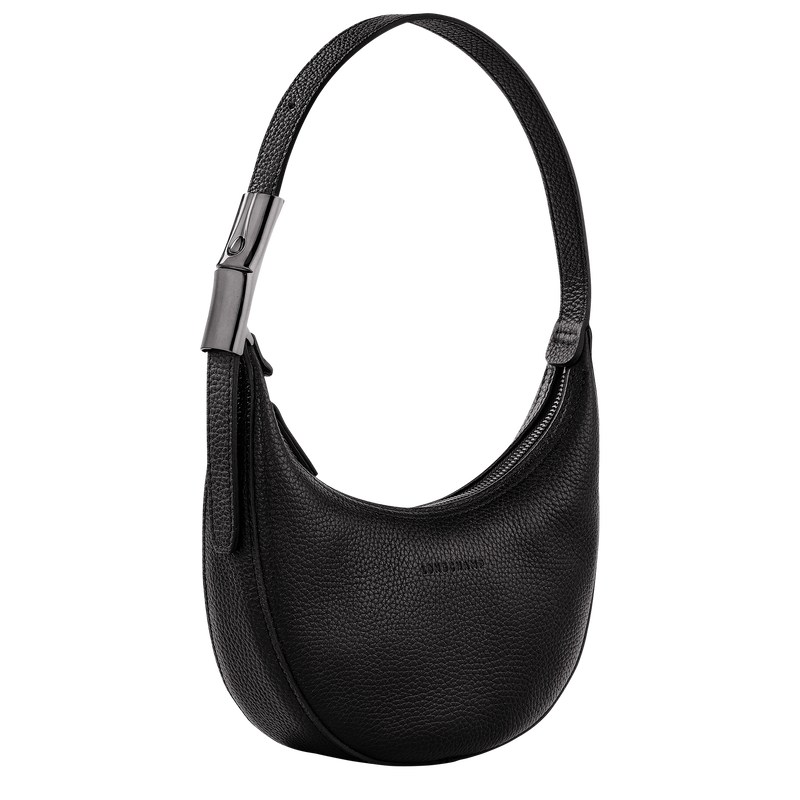 Longchamp Le Roseau Essential S Hobo bag - Leather Siyah | 8241-AORPH