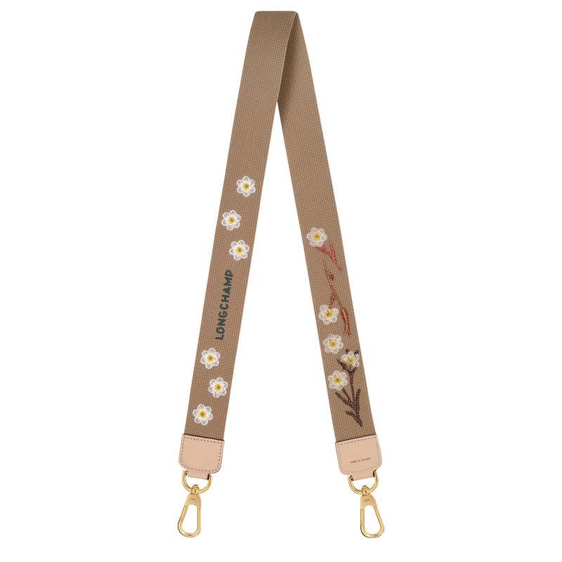 Longchamp Le Roseau Essential Shoulder strap - Leather Hazelnut | 3016-IRVLC