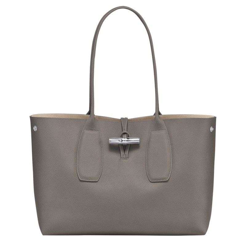 Longchamp Le Roseau L Tote bag - Leather Turtledove | 1938-HDPZS