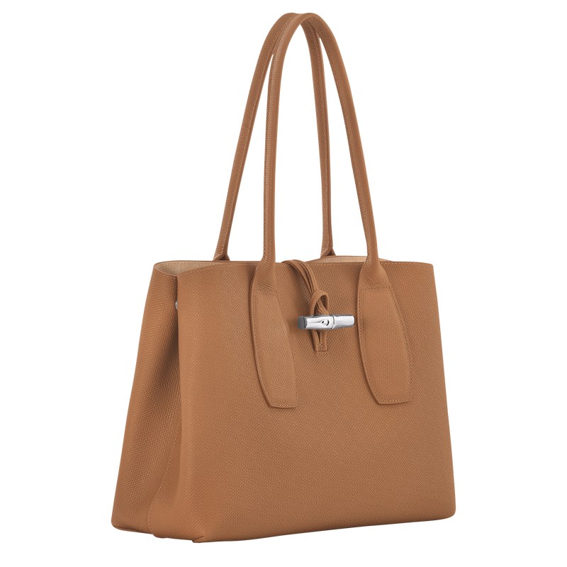 Longchamp Le Roseau L Tote bag - Leather Natural | 4028-UEGYM