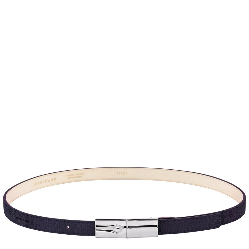 Longchamp Le Roseau Ladies\' belt - Leather Bilberry | 2465-SVDGI