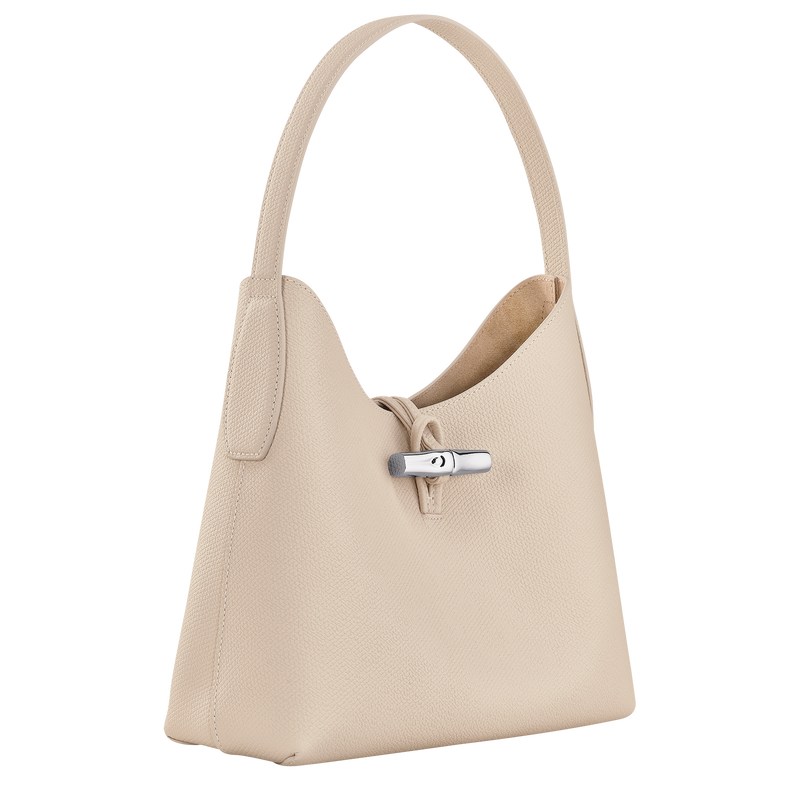 Longchamp Le Roseau M Hobo bag - Leather Paper | 9064-GSXMA