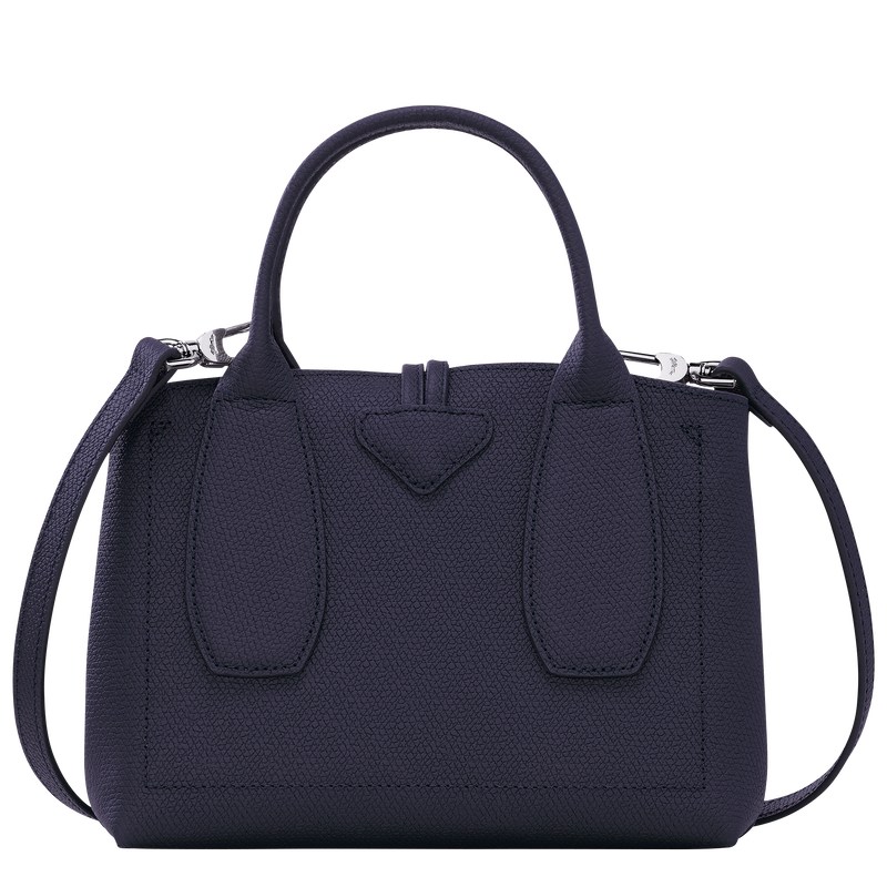 Longchamp Le Roseau S Handbag - Leather Bilberry | 6278-LSTCZ