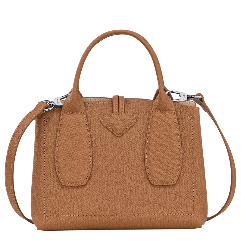 Longchamp Le Roseau S Handbag - Leather Natural | 0932-MJEQP