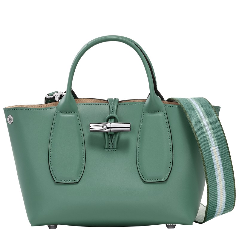 Longchamp Le Roseau S Handbag - Leather Sage | 3041-VBTYG