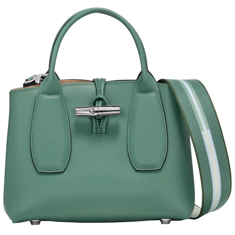 Longchamp Le Roseau S Handbag - Leather Sage | 3041-VBTYG