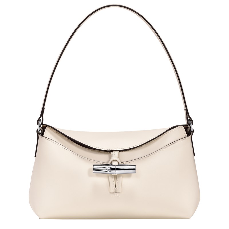 Longchamp Le Roseau S Hobo bag - Leather Ecru | 6159-XNZKG