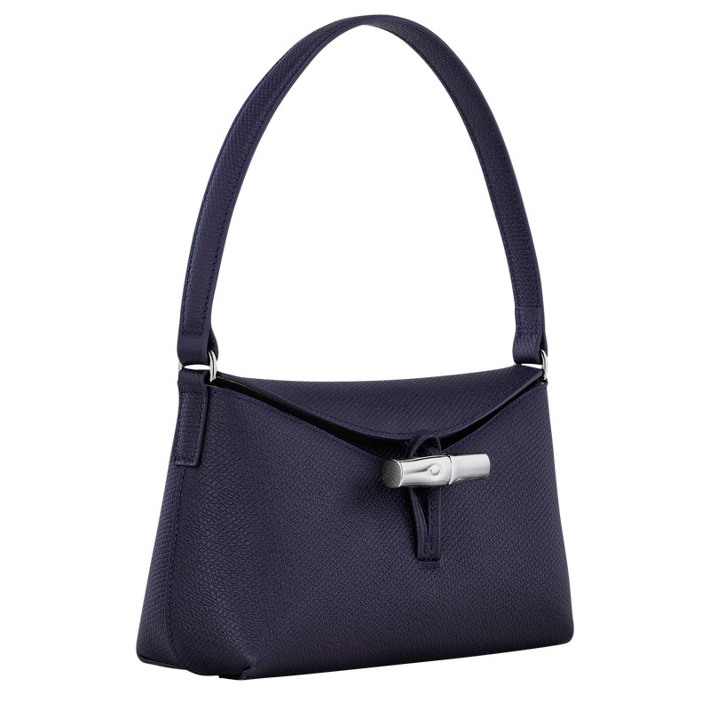 Longchamp Le Roseau S Hobo bag - Leather Bilberry | 5293-HSTGX