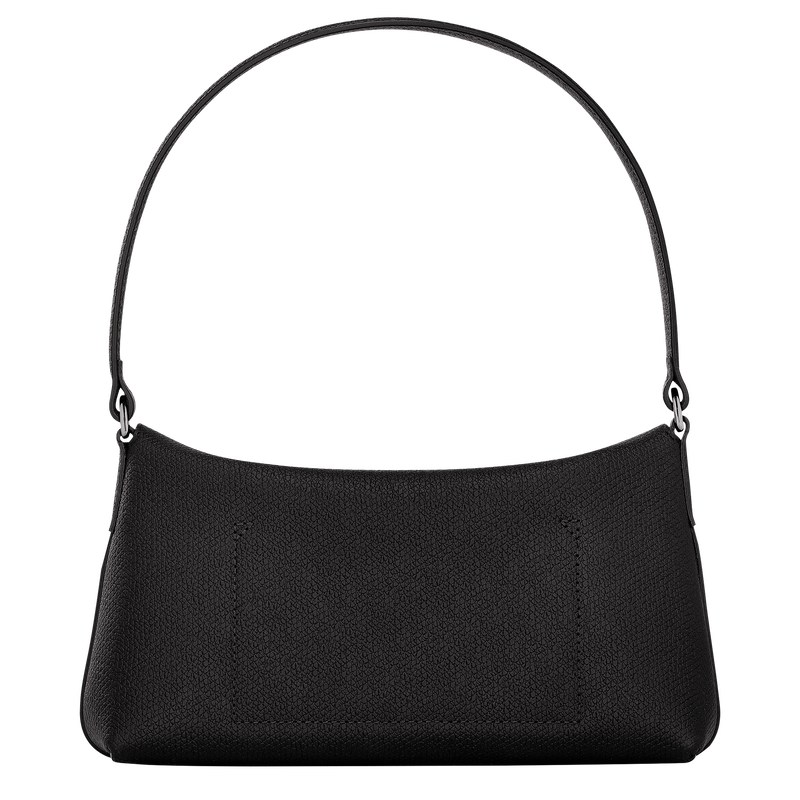 Longchamp Le Roseau S Hobo bag - Leather Siyah | 2756-JEKPU