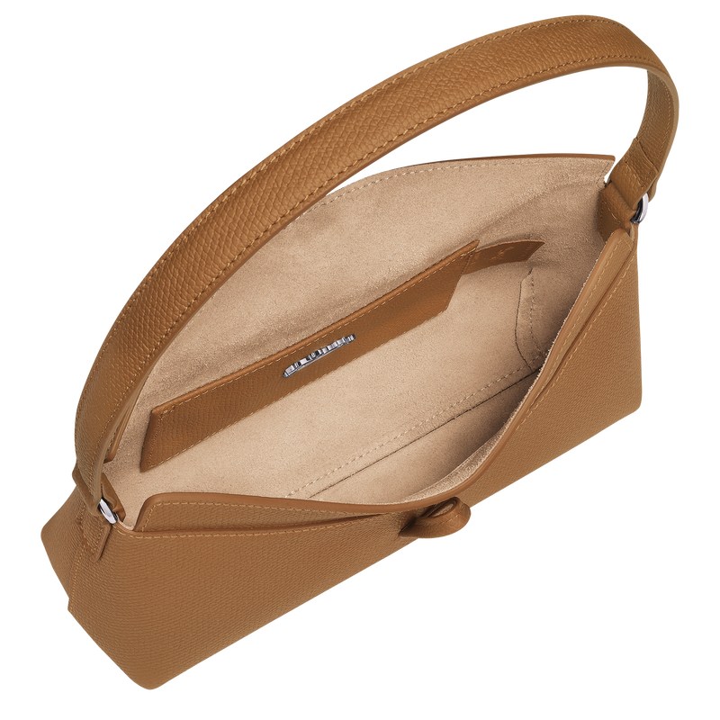 Longchamp Le Roseau S Hobo bag - Leather Natural | 2047-YALQC