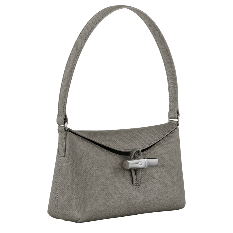 Longchamp Le Roseau S Hobo bag - Leather Turtledove | 7260-IERWK