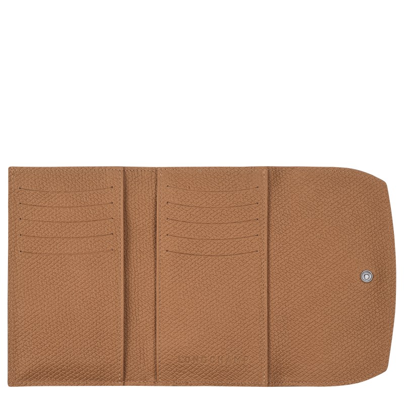 Longchamp Le Roseau Wallet - Leather Natural | 6147-DVQHS