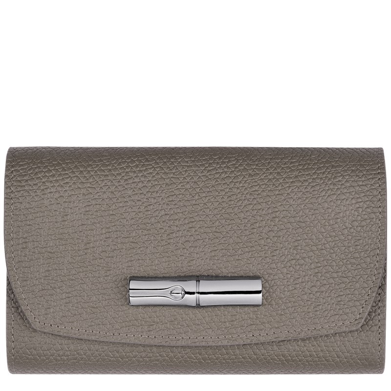 Longchamp Le Roseau Wallet - Leather Turtledove | 7214-KORUI