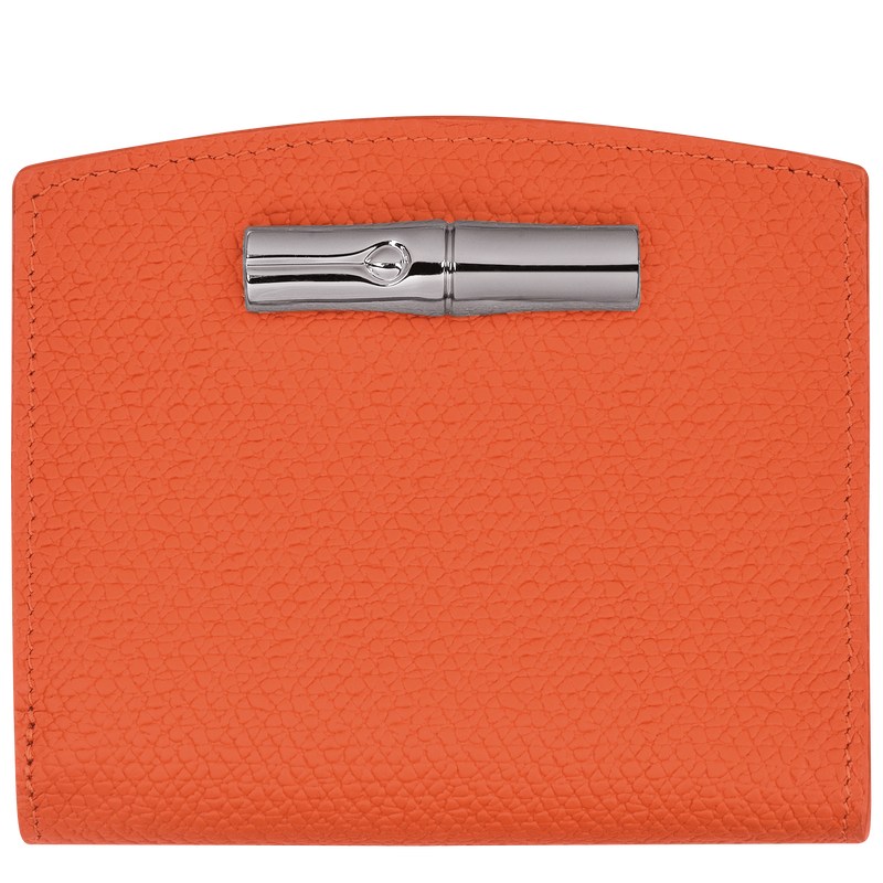 Longchamp Le Roseau Wallet - Leather Turuncu | 9270-JCUBS