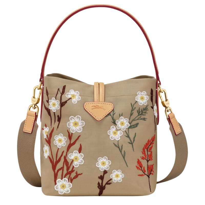 Longchamp Le Roseau XS Bucket bag - Canvas Oat | 7340-ZKVQF