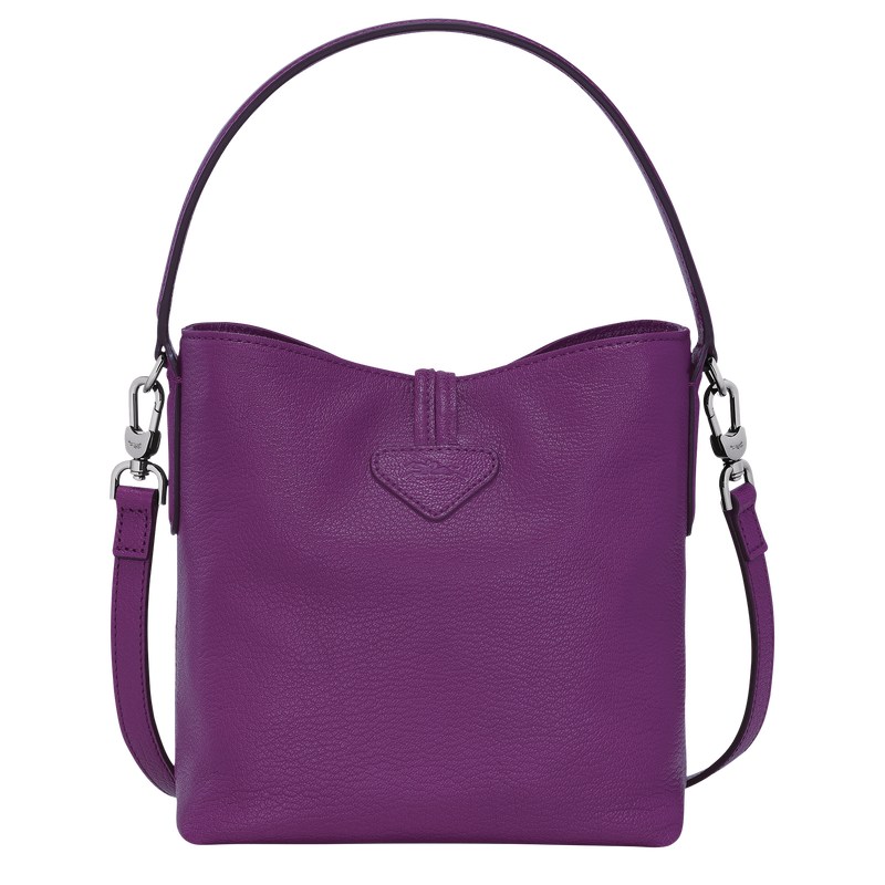 Longchamp Le Roseau XS Bucket bag - Leather Violet | 2703-HBLTO