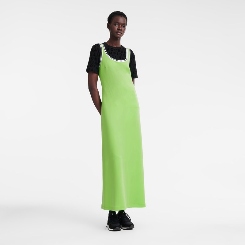 Longchamp Long dress - Jersey Yeşil | 3804-STLNE