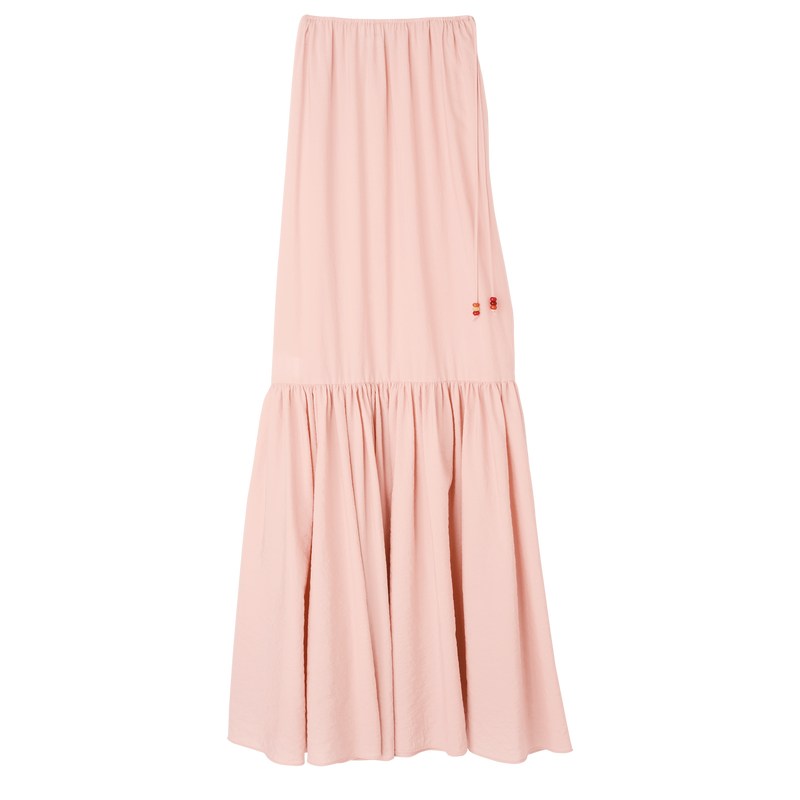 Longchamp Long skirt - Crepe Nude | 2045-KMUCW