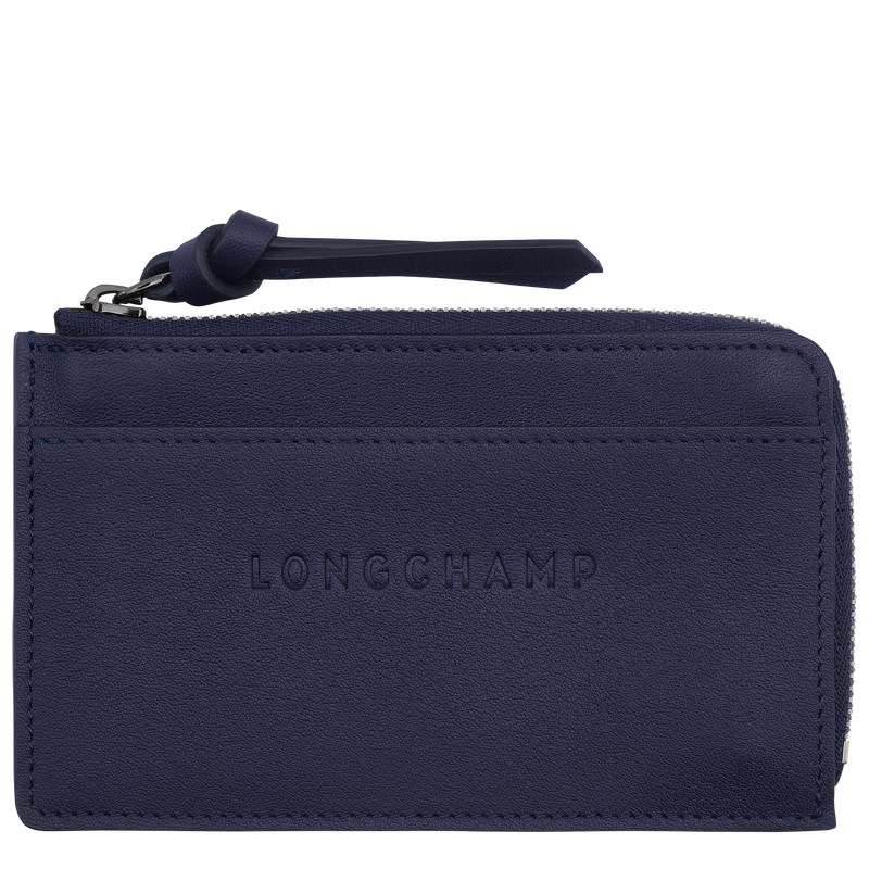 Longchamp Longchamp 3D Card holder - Leather Bilberry | 3285-TVKSN