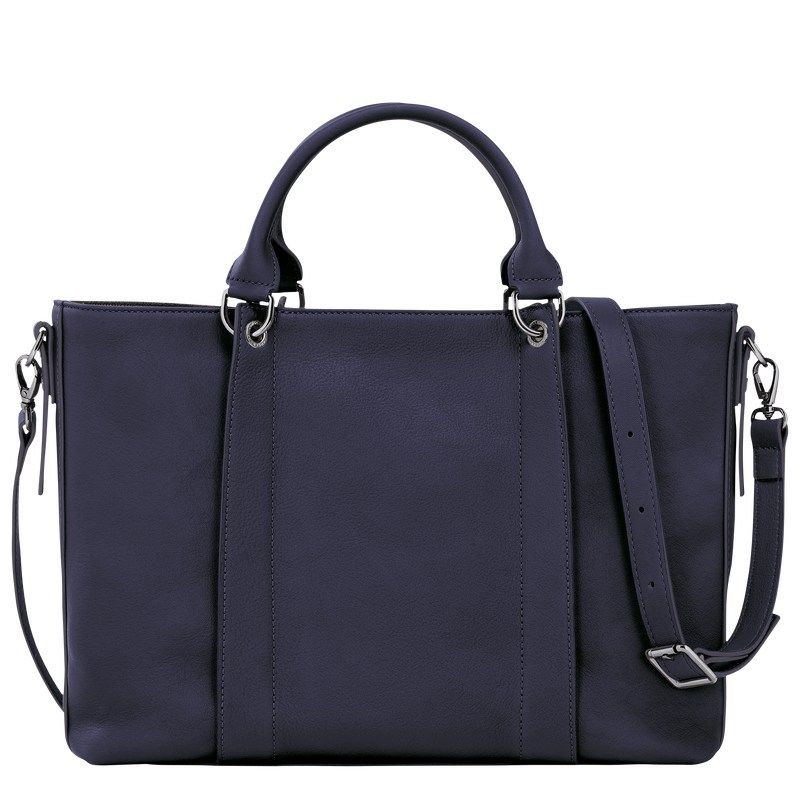 Longchamp Longchamp 3D L Handbag - Leather Bilberry | 1769-KFOIU