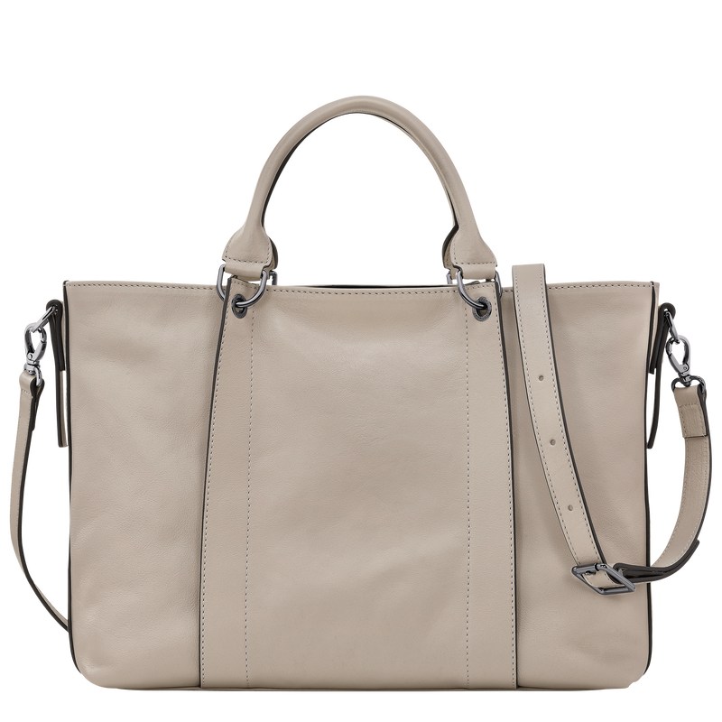 Longchamp Longchamp 3D L Handbag - Leather Clay | 5607-BTFXN