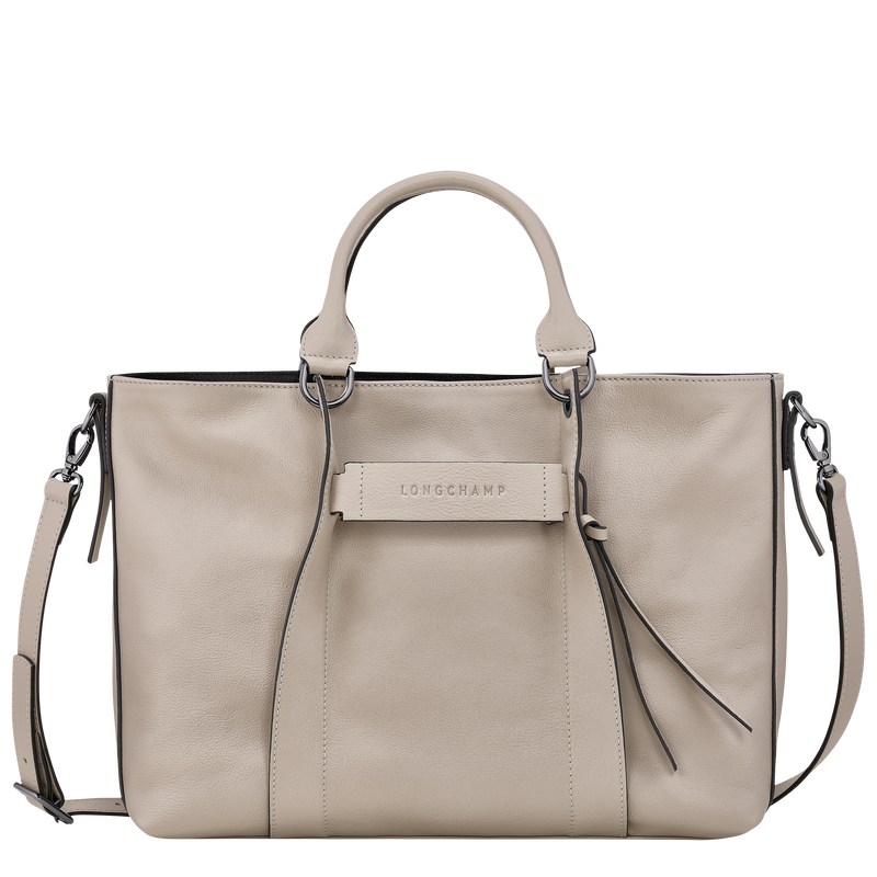 Longchamp Longchamp 3D L Handbag - Leather Clay | 5607-BTFXN