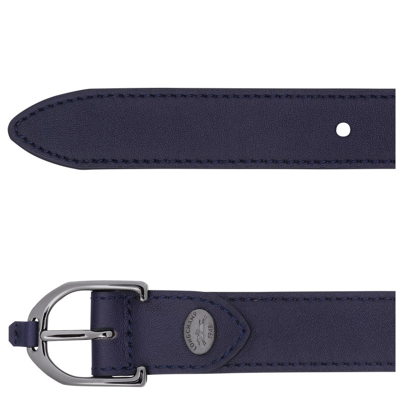 Longchamp Longchamp 3D Ladies' belt - Leather Bilberry | 4192-TNVRQ