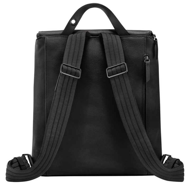 Longchamp Longchamp 3D M Backpack - Leather Siyah | 9547-UPHQX